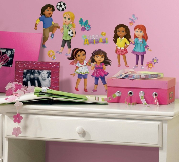 Nástenný dizajn detská izba 2015 dievčatá školský vek zriadenie miestnosti pre mládež