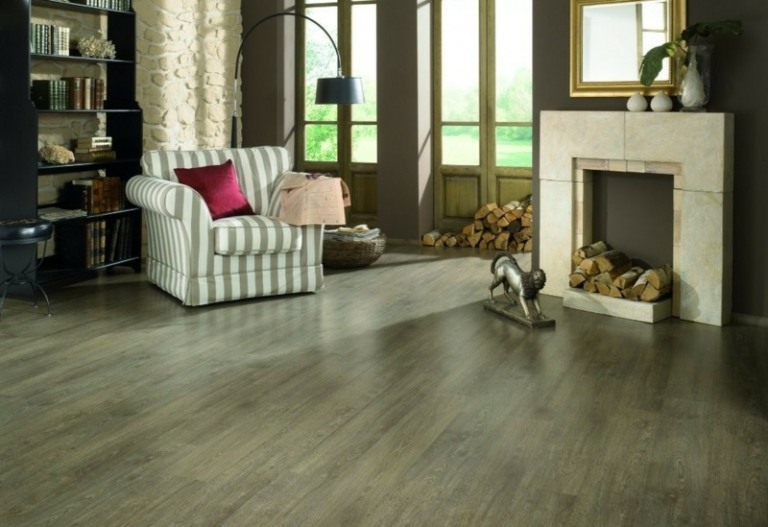 Nástenný dizajn-hnedá stena-farba-štýl vidieckeho domu-nápady na bývanie