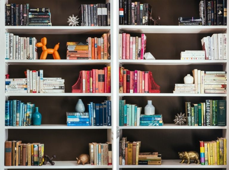 Nástenný dizajn-hnedá stena-zadná strana-biele akcenty