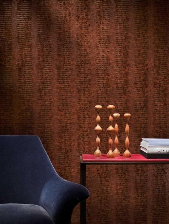 Pruhované vliesové dekorácie tapiet ručne vyrobený dizajn-moderný