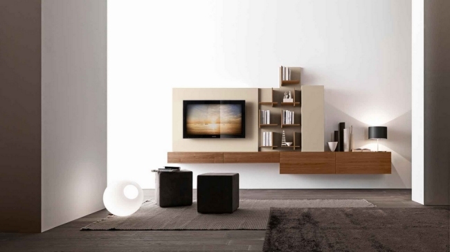 polica z prírodného dreva modulárna dizajnová nástenná polica presotto polica z prírodného dreva modulárna dizajnová nástenná polica od presotto