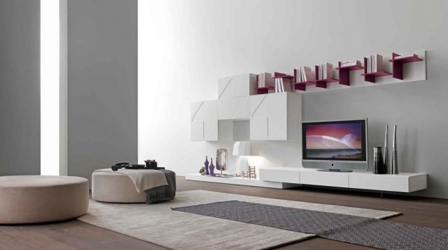 geometrický vzor modulárne dizajnové nástenné police presotto geometrický vzor, modulárne dizajnové nástenné police od presotto