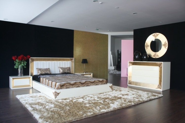 Nástenné zrkadlo barokové nápady zrkadla do spálne