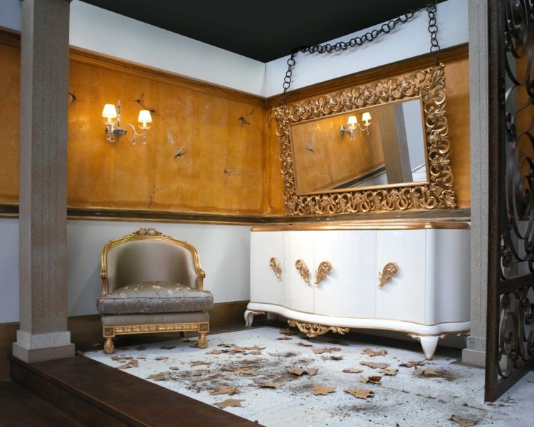 Klasické barokové obývacie nápady