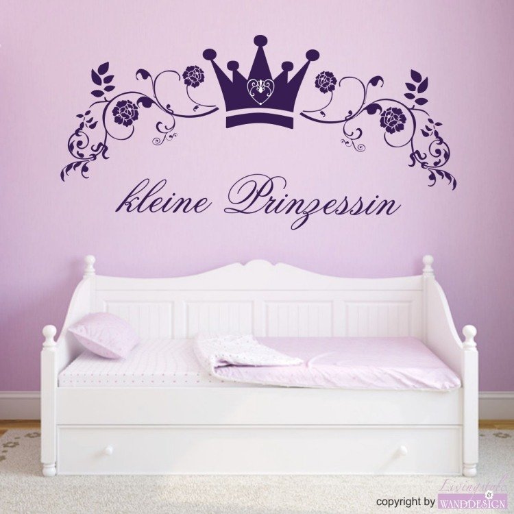 obtisky na stenu-nápady do detskej izby-malá-princezná-deco