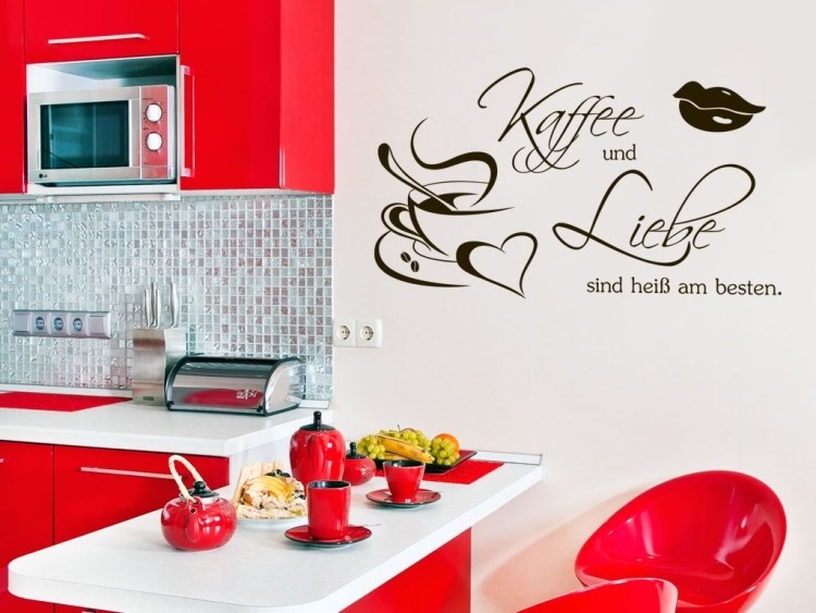 Nálepky na stenu do kuchyne - káva a láska Nálepky na stenu-kuchyňa-nápad-káva-láska