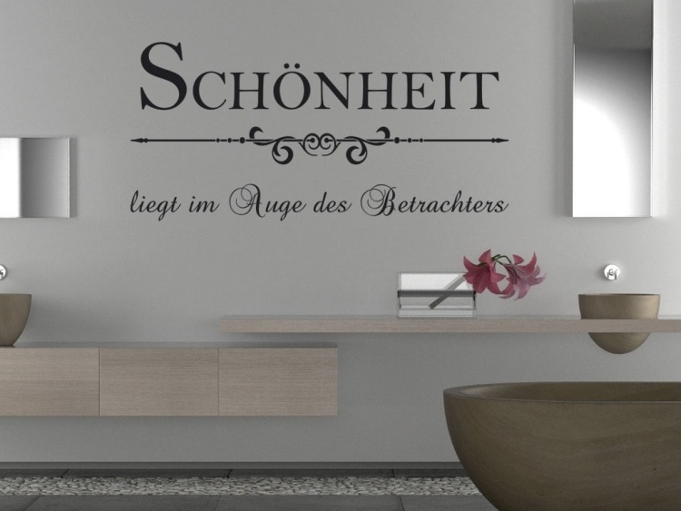 Nálepky na stenu do kúpeľne o kráse obtisky na stenu-výroky-nápady na výzdobu kúpeľne