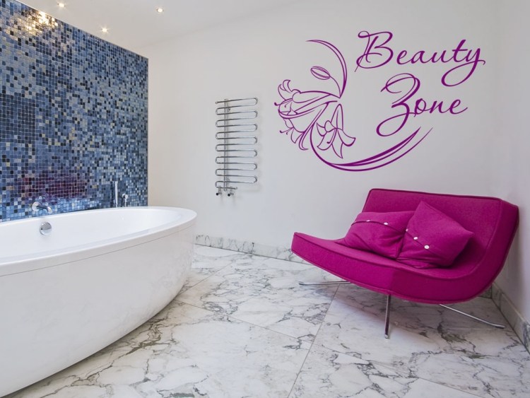 Polepy na stenu pre kúpeľňu ako zónu krásy nálepky na stenu-nápis-kúpeľňa-krása-zóna-kvet