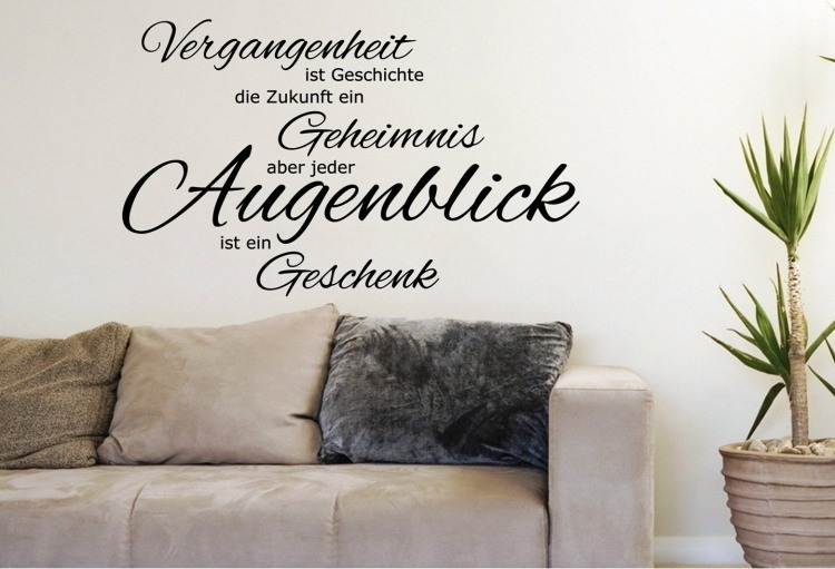 Vyberte si nálepky na stenu do obývačky Nálepky na stenu-obývačka-nápad-čierne písmo