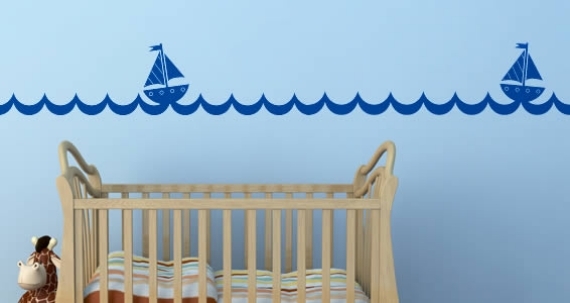 Stena ohraničuje chlapčenskú a detskú izbu