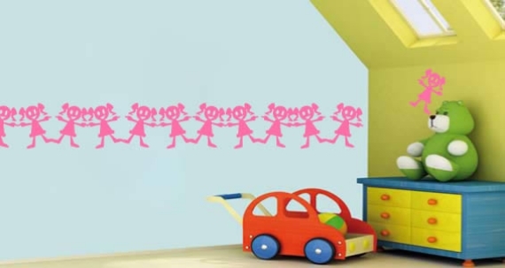 Nálepky na stenu Nástenné dekorácie pre dievčatá