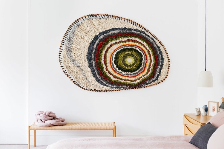 Nápady na dekoráciu tapisérie macrame nápady na moderný dizajn stien