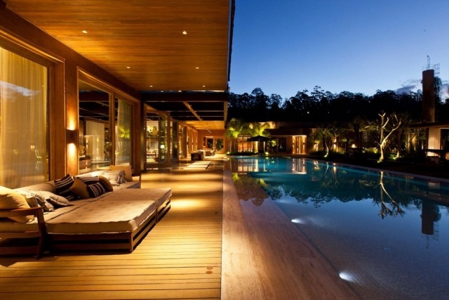 terasa salónik osvetlenie bazéna terasa-salónik, osvetlenie bazéna