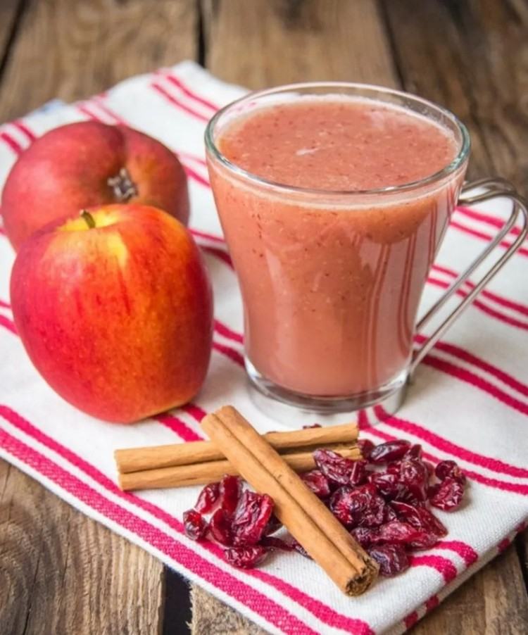 Brusnicový a jablkový smoothie recept na jeseň