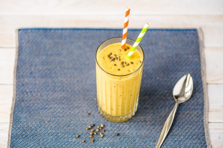 Teplý recept na tekvicové a banánové smoothie