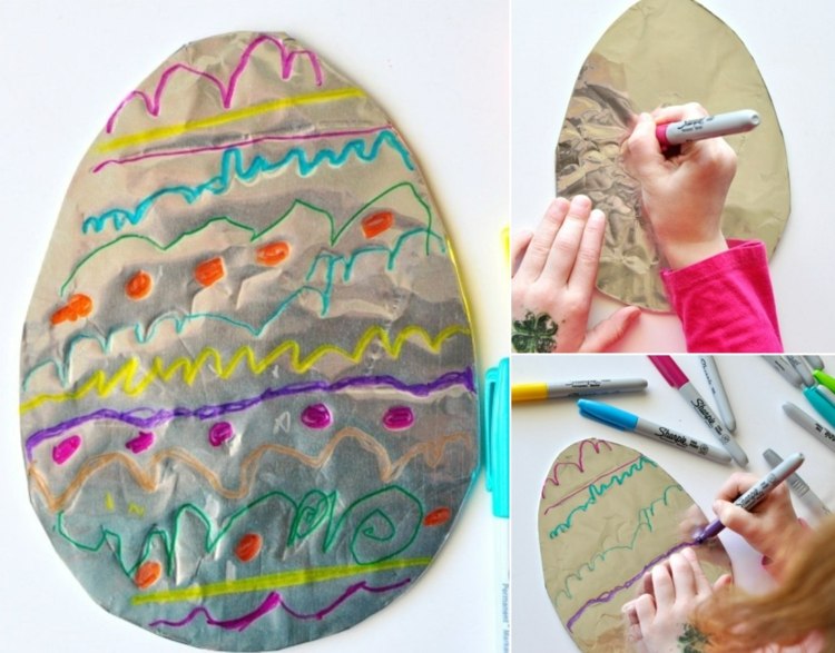 Kartónové vajíčko zabalte do alobalu a navrhnite si ho, ako sa vám páči