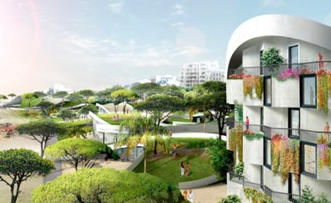 moderný dizajn zeleného domu