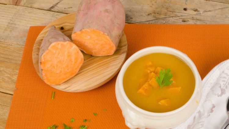 Detoxikačný recept na polievku zo sladkých zemiakov