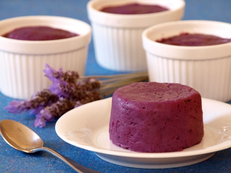 Recepty z koreňa Ube Ube Halaya puding domáci