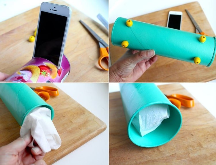 Vyrobte si príslušenstvo pre smartfóny sami - reproduktory s korálkami a toaletným papierom