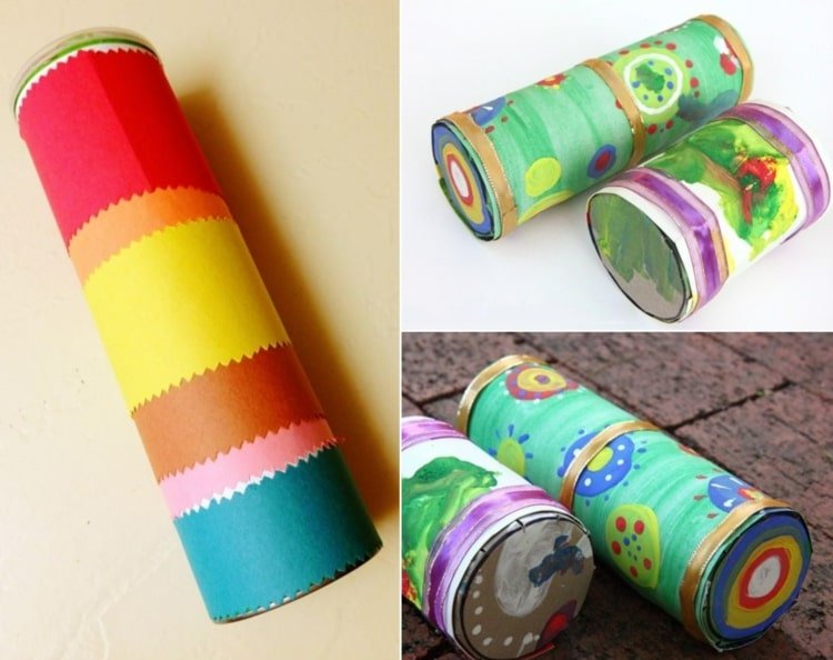 DIY dažďový tvor s kartónovou škatuľou a farebným papierom