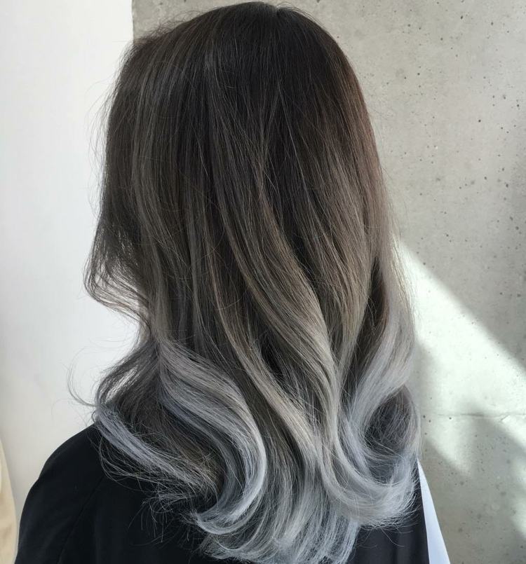 balayage technology grey-idea-modern-trend-women
