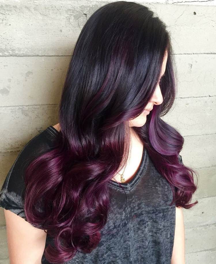 balayage-technology-ombre-cherry-red-black-purple-extravagant-hair