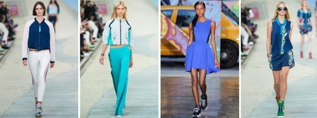 športové oblečenie ženy trendy letné farby-2014 tyrkysové tenisky