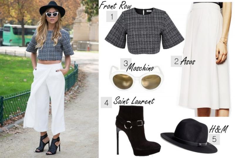 Čo na seba-dnes-leto-outfity-culottes-biela-stredná dĺžka