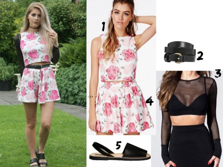 Čo si mám obliecť dnes-kombinéza-kvetinová potlač-hipsterské letné outfity