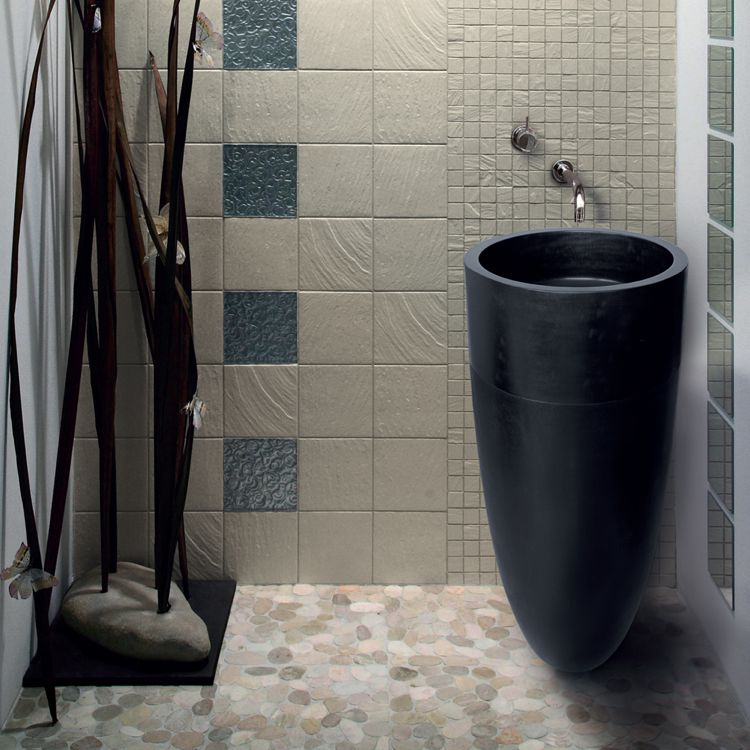 umývadlo-kameň-prírodný kameň-čadič-čierna-konzola-dlaždice-béžová