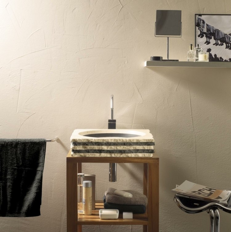 Umývadlo márne drevo moderné niekoľko vrstiev