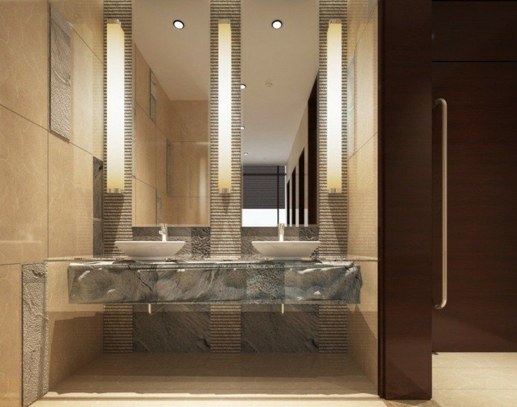 Umývadlové žiarovky predĺženého tvaru myšlienka dlhých žiaroviek dizajn márnosť osvetlenie do kúpelne