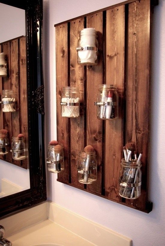 Márnosť v kúpeľni praktické nápady nápady make-up praktické nápady na dizajn tvoria štetec na veci