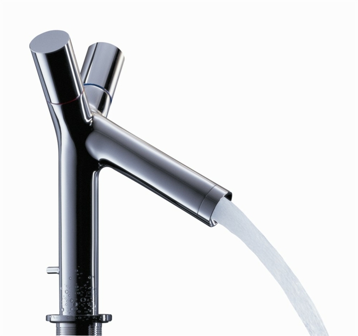 drez dizajn nápad starck 2 faucet tmavý kov