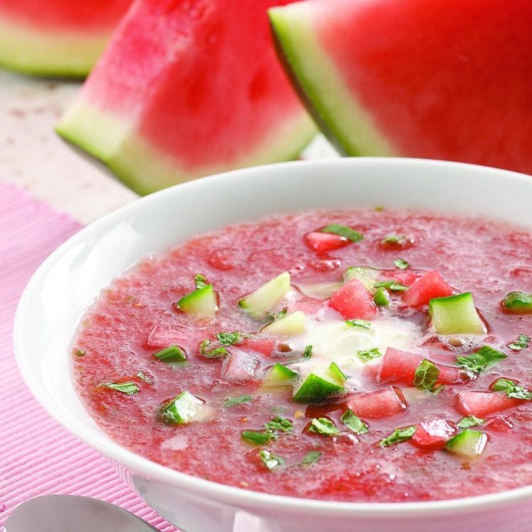 melón recepty polievka predjedlo uhorkový jogurt