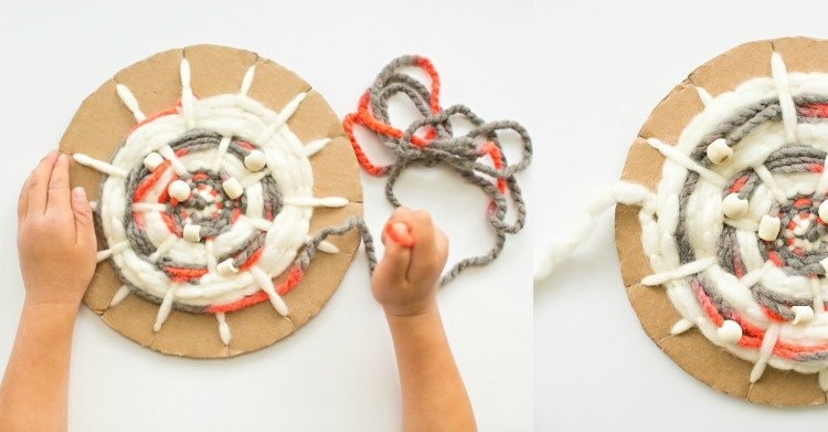 Trénujte jemnú motoriku - tkanie s deťmi tkanie-s-deťmi-okrúhle-kruhy-drotárstvo-pokyny