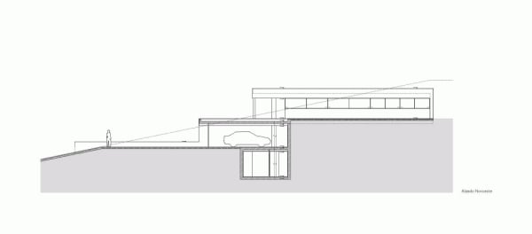 prierezový plán od fran silvestre arquitectos
