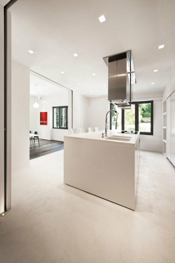 biely dizajn kuchyne