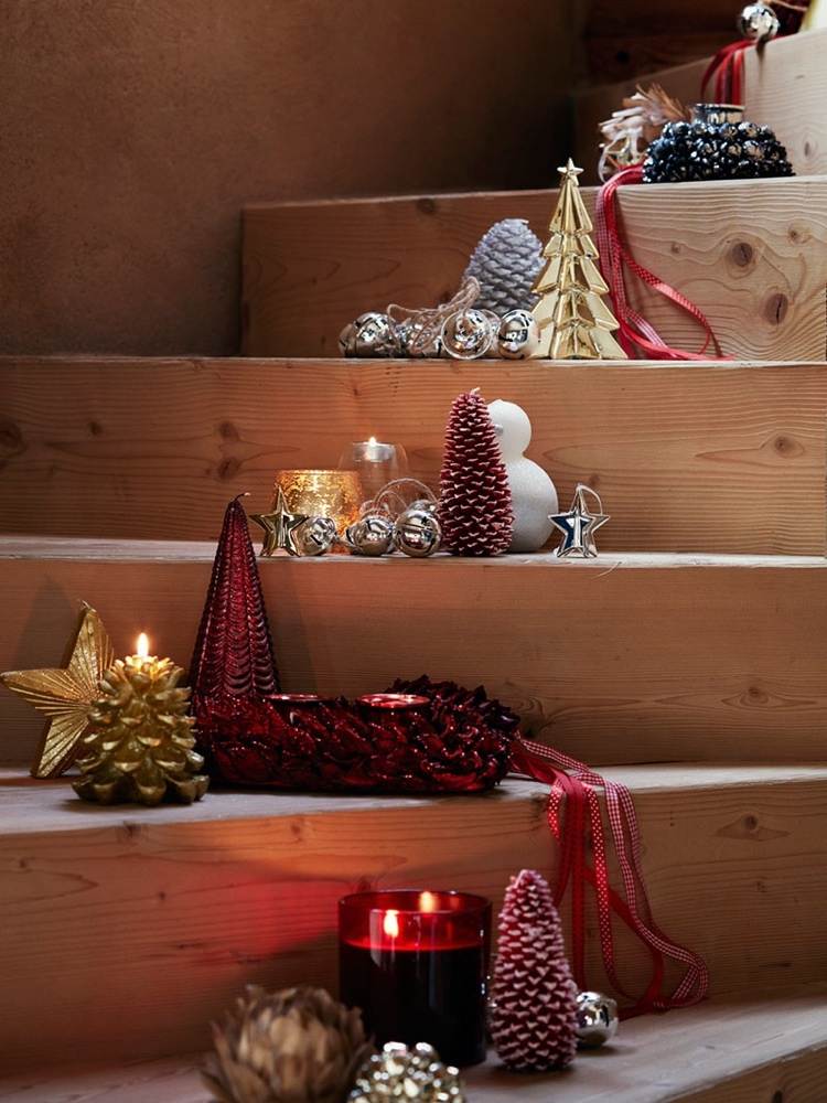 Nápady na dekoráciu bytu v horskom štýle s šiškami a lampášmi