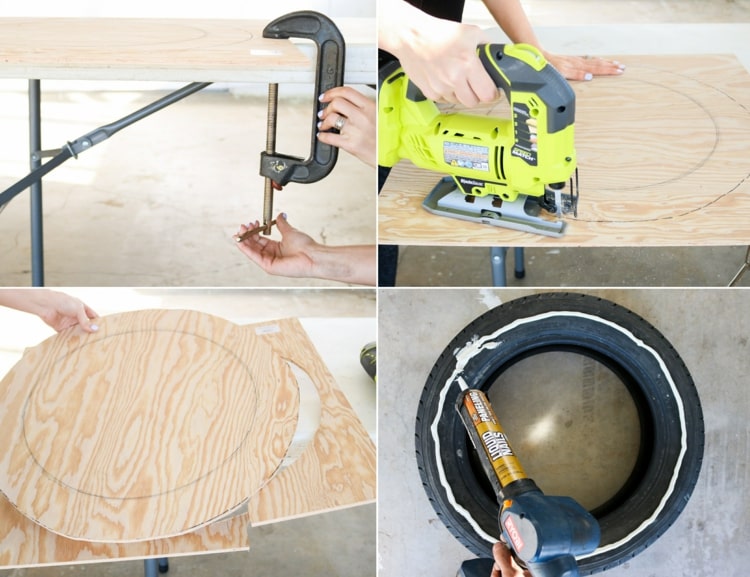 Návod na domácu vianočnú výzdobu s pneumatikami