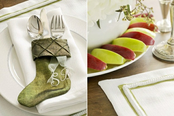 Santove čižmy zdobia tanier na ozdobu stola Dosky na dekoráciu stola zdobia originálne nápady