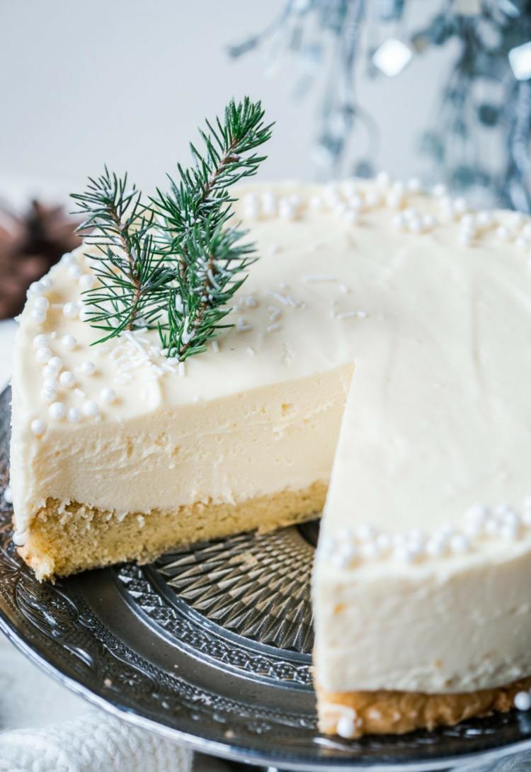 mascarpone vanilkový cukor posype ozdoba jedľovej vetvy