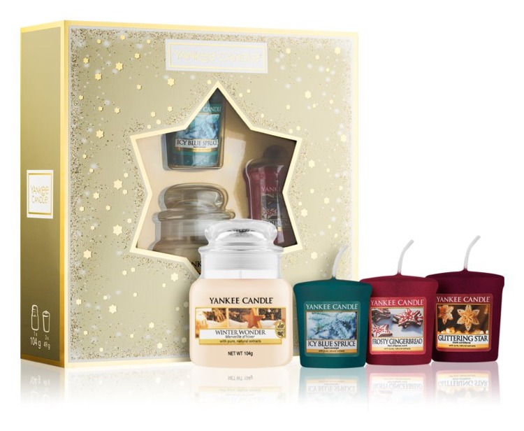 Darčeková sada sviečok Vianočné vône Yankee Candle