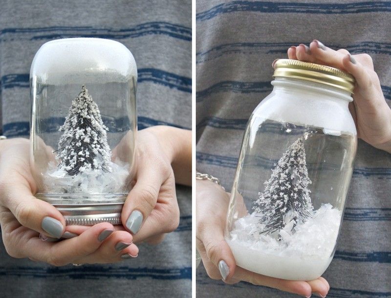 Vyrobte si vianočné ozdoby sami - snehovú guľu Vianočné remeselné nápady-2015-snowglobe-drotár-džem