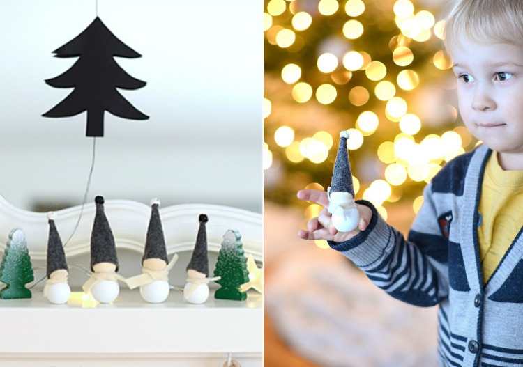 Jednoduchý návod na výrobu roztomilých trpaslíkov z drevených korálikov vianočné remeslá-deti-drevené-korálky-imp-pokyny-kreatívne-gule-jednoduché