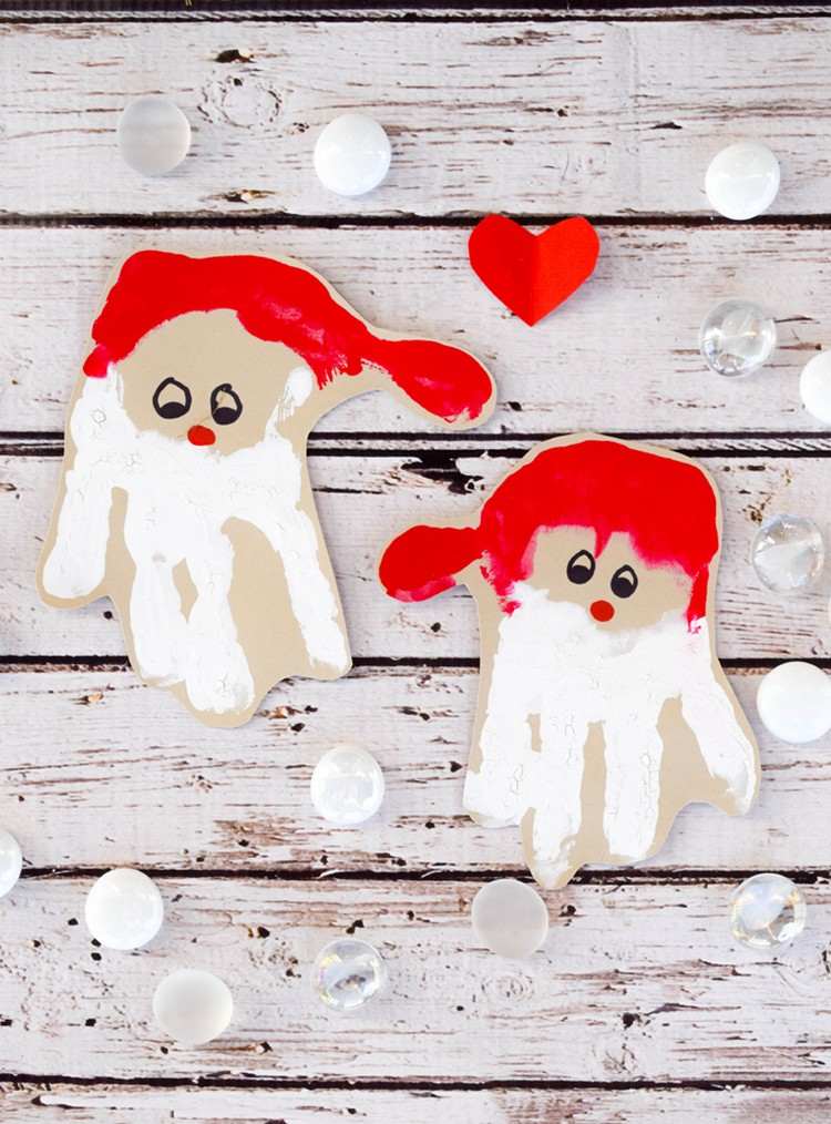 Ručné práce s 2 3 -ročnými deťmi na Vianoce s papierom