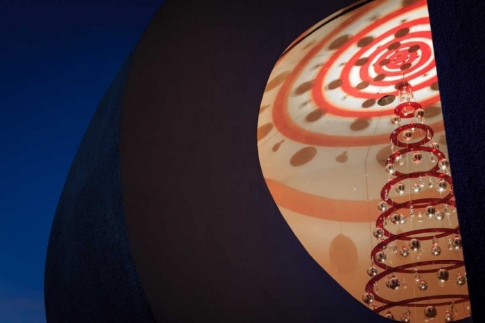 kónická stromová štruktúra vyrobená z akrylového prstenca-jedľa štruktúra kužeľa-strom-štruktúra-akryl-plátok-jedľa-vianočná nálada