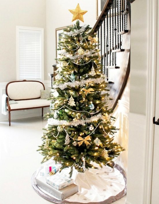 Ozdoba na vianočný stromček veniec hviezda jedľa Schodisko jedle girlandovej hviezdy