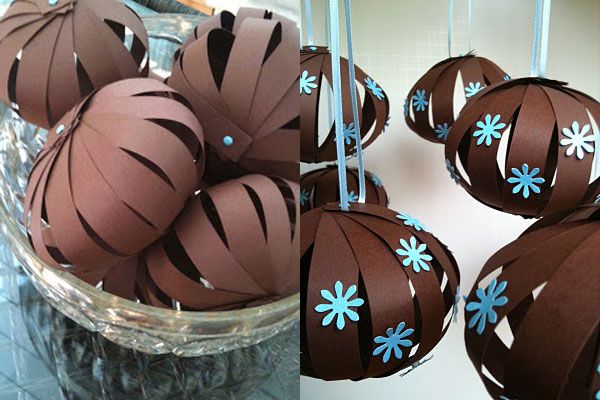 Vianočné dekorácie deti zdobia nápad na papierové remeslá Vianočné dekorácie pre deti vyrábajúce papierové dekorácie